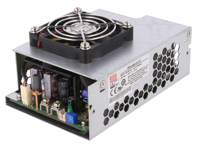 Voedingseenheid: schakelende; open; 400W; 113÷370VDC; 80÷264VAC Voedingseenheid: schakelende; open; 400W; 113÷370VDC; 80÷264VAC